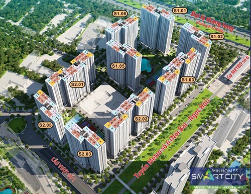 Giới thiệu về mặt bằng dự án Vinhomes smart city